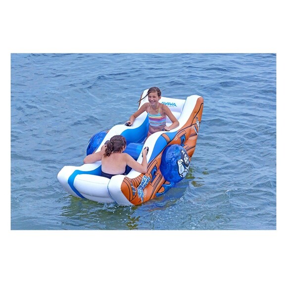 Vintage Rave Sport Water Floats Neptune's Treasure Boat Aviva Pool Toy See-saw - Picture 4 of 10